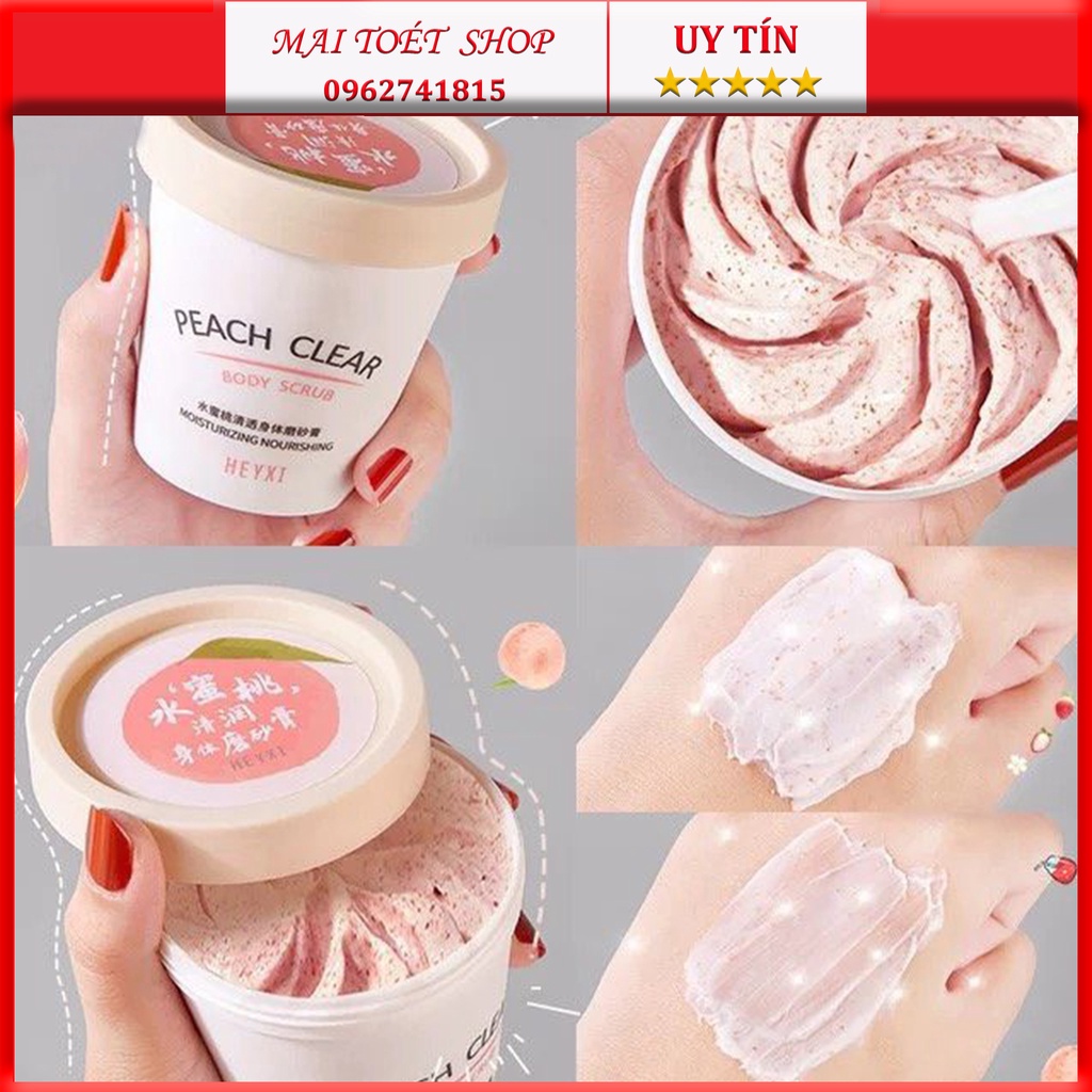 [Săn Sale][PEACH CLEAR]- Tẩy da chết body đào Nội địa Trung