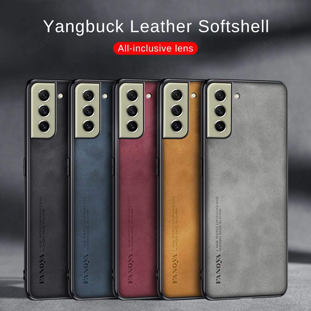 Leather Protective Case For Samsung Galaxy S21 S20 FE Shockproof Soft Cover Sumsung S21FE S20FE S 21 20 FE SansungS21FE Fundas