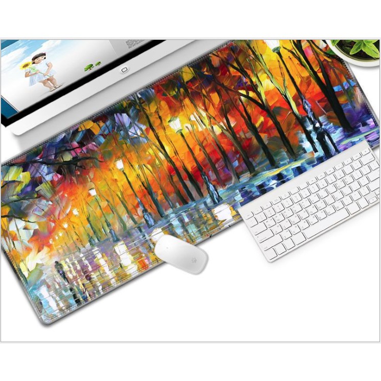 Bàn di chuột 30 x 80cm chuyên game, miếng lót chuột khổ lớn nhiều mẫu mã