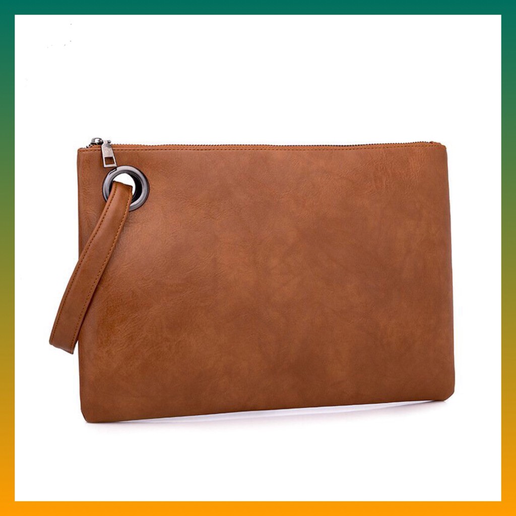 Túi Clutch Nữ Cầm Tay Da Pu MỀM Kèm Dây Đeo Cổ Tay C0302