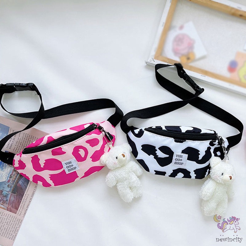 Túi Đeo Hông Đính Nơ Xếp Ly Thời Trang Hàn Quốc Cho Mẹ Và Bé