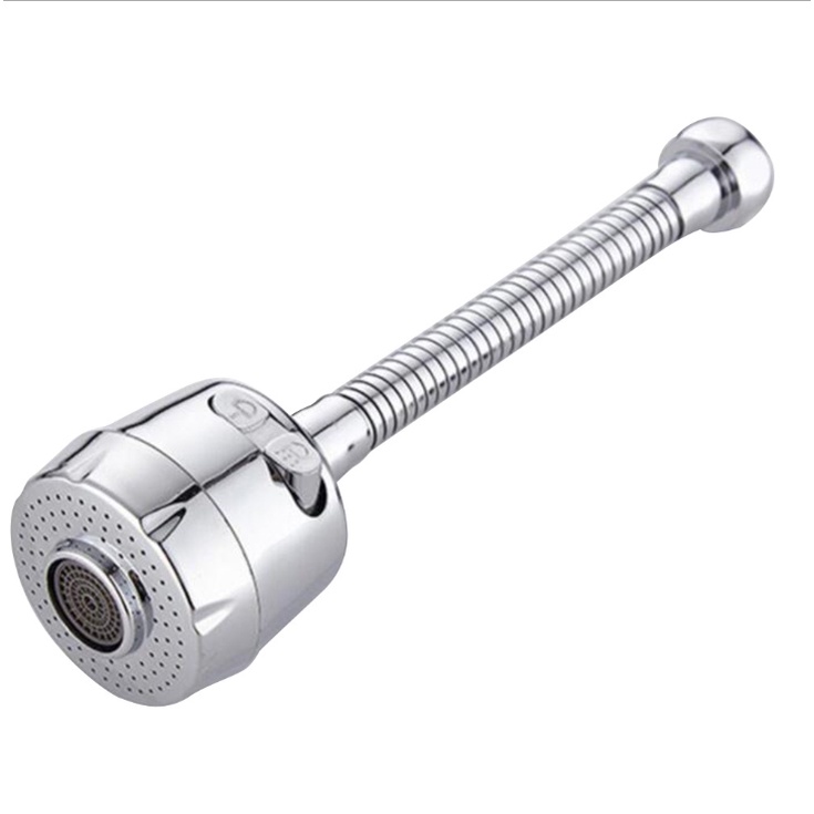 Dây Nối Đầu Vòi Nước Tăng Áp Có Nút Điều Chỉnh Xoay 360, Đầu nối vòi nước chậu Lavabo lắp dặt dễ dàng tiện dụng