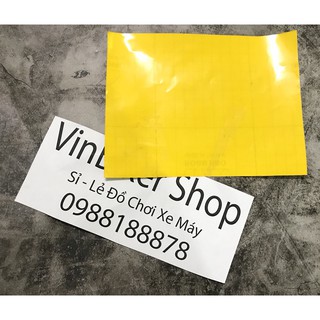 Miếng dán vàng < Decal Dán vàng, xanh> Gắn Biển Số Xe Máy!