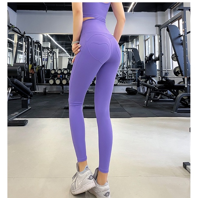 xả hàng Quần legging tập gym yoga Lulu trái tim