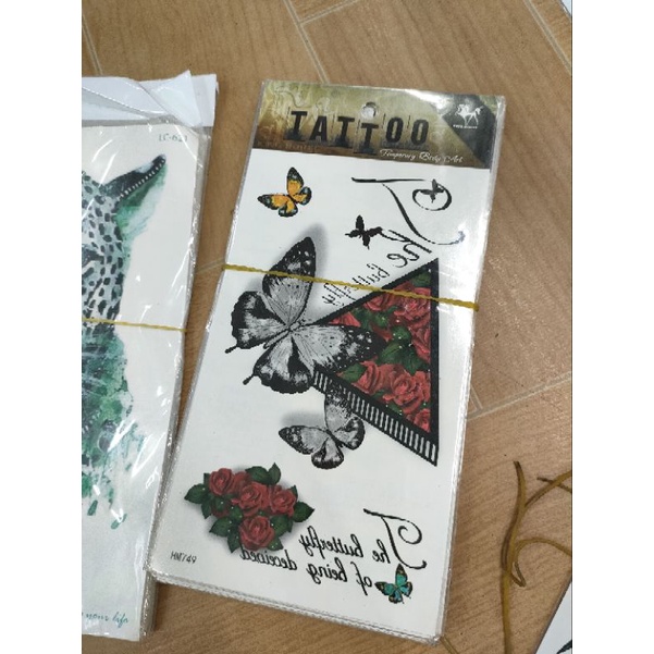 Combo 5 tấm TATTOO HÌNH XĂM DÁN nhiều mẫu