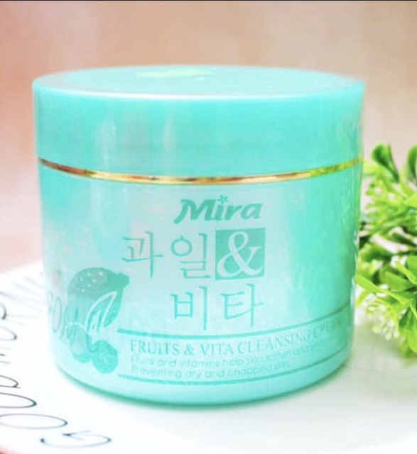 Kem Massage Tẩy Trang Xanh MIRA Fruit & Vita Cleansing Cream