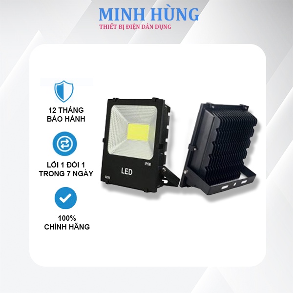 Đèn pha LED ngoài trời 100W, 150W cao cấp IP66