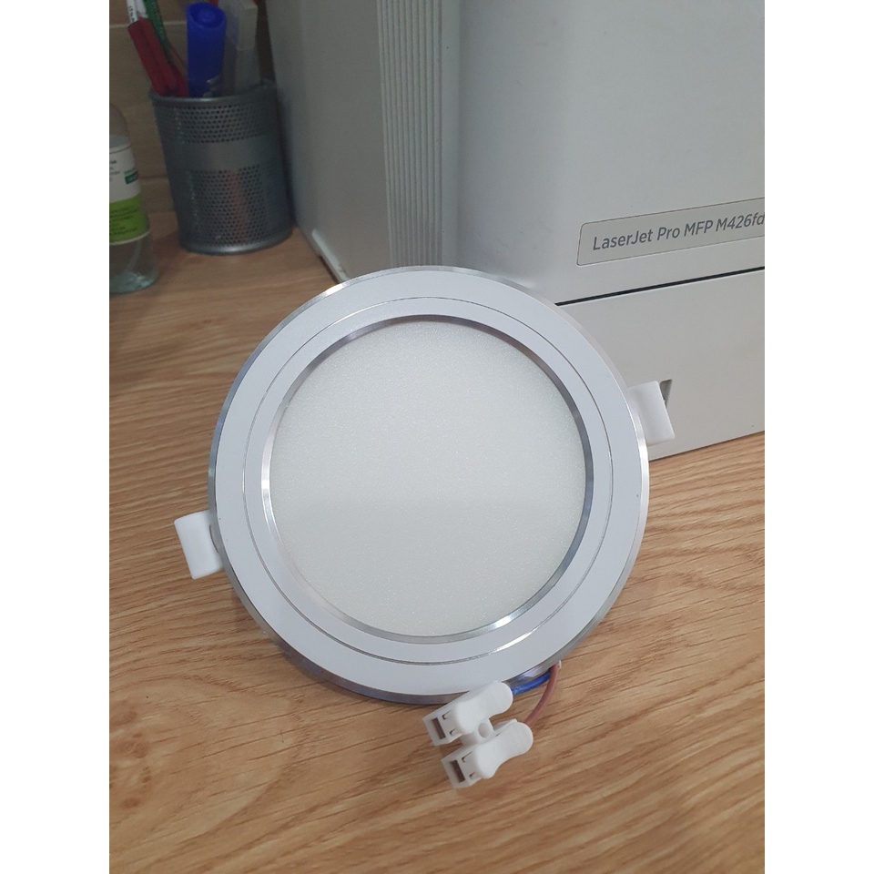 Đèn âm trần LED Nanoco NSD096S110 9W siêu mỏng viền bạc