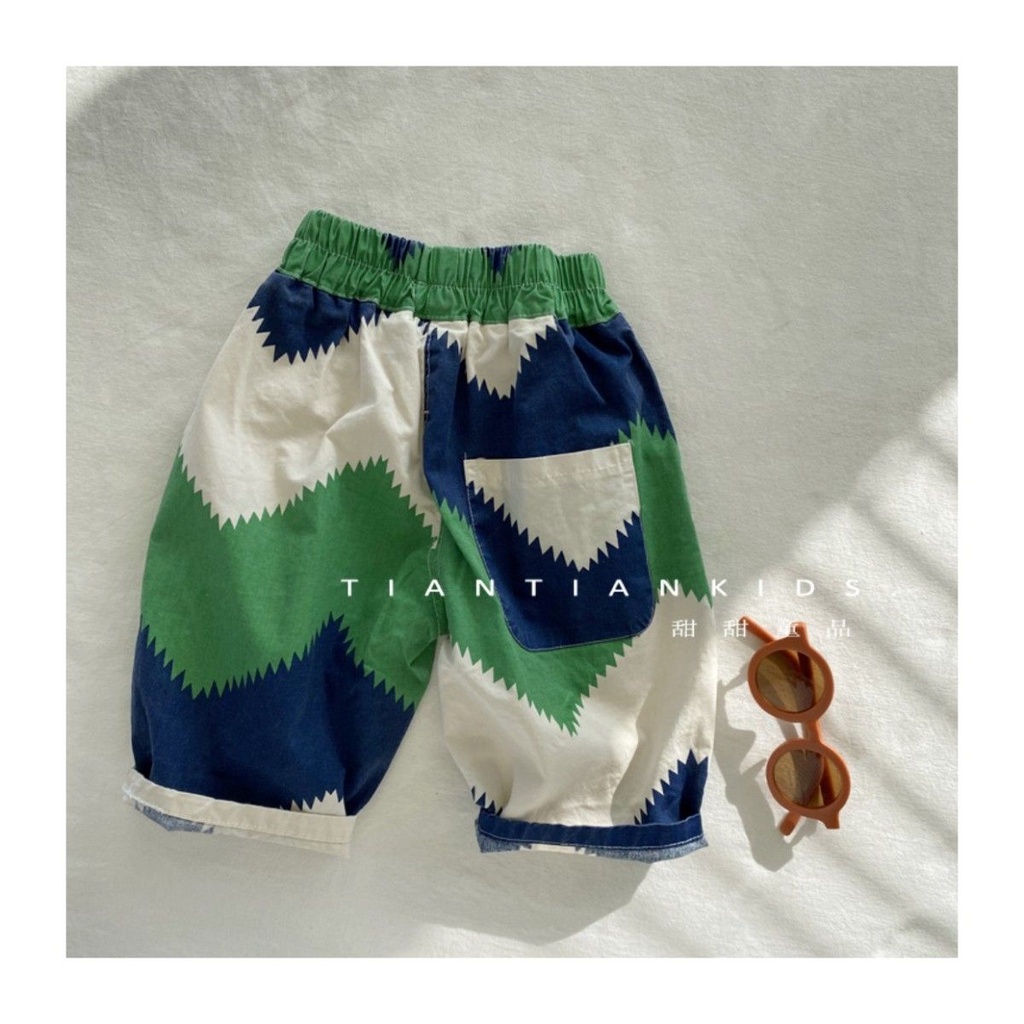 Quần Dài Dáng Rộng Thoải Mái Phong Cách Phương Tây Thời Trang Mùa Hè Cho Bé Trai [Hàng Mới Về]