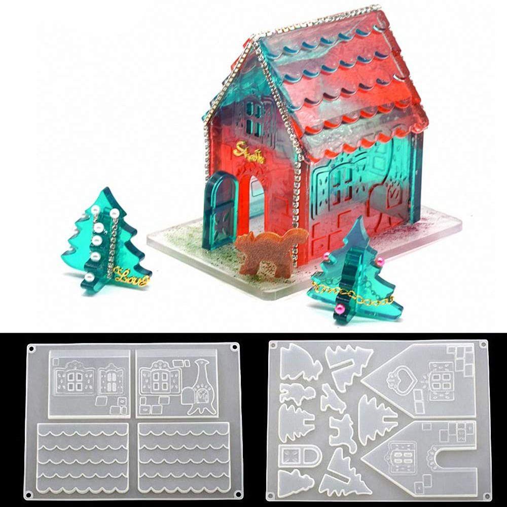 Khuôn Làm Trang Sức Hình Ngôi Nhà Giáng Sinh DIY