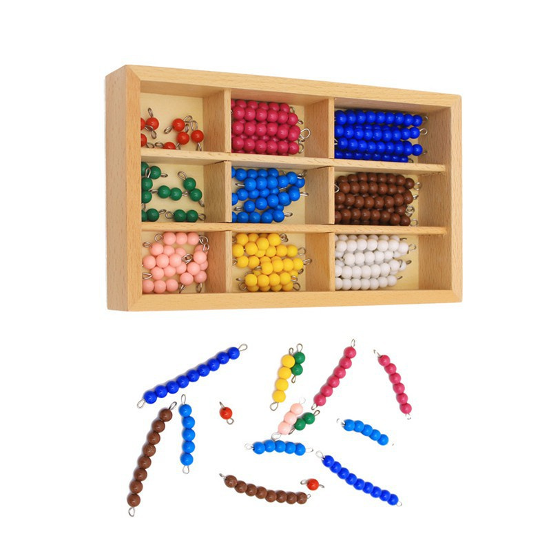 Đồ chơi trẻ em Montessori Checker đầy màu sắc Board Hạt Đồ chơi toán học Giáo dục mầm non Đào tạo mầm non Đồ chơi học tập