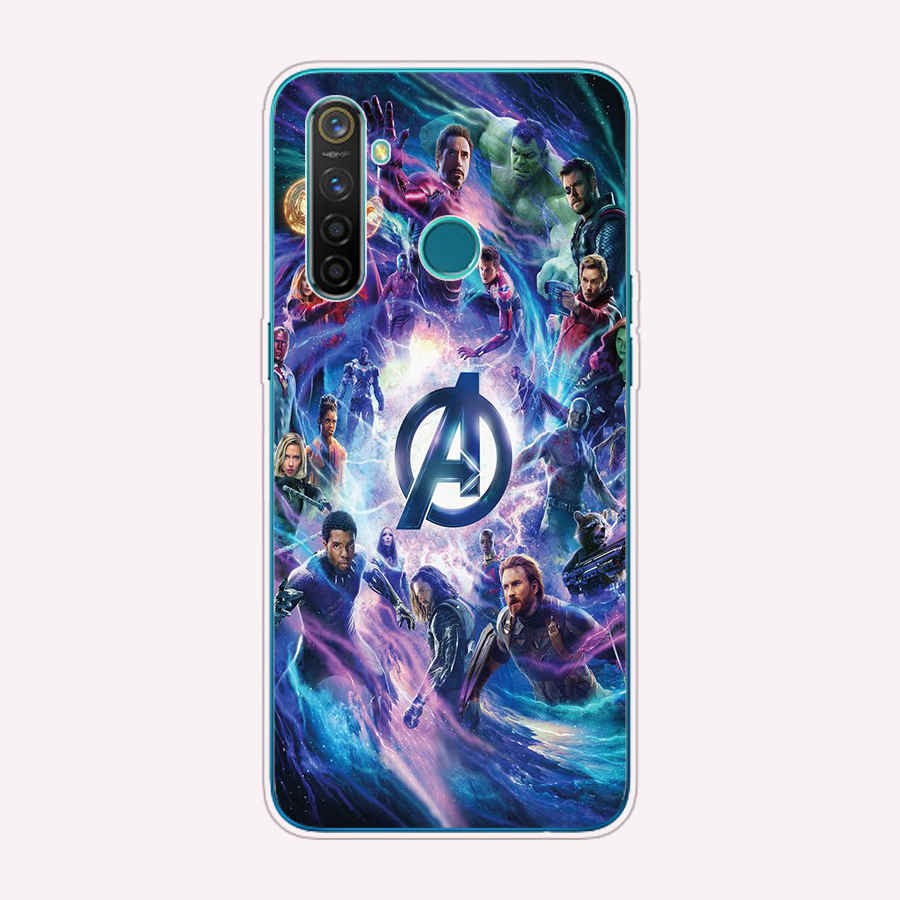 MARVEL Ốp Lưng Điện Thoại Phối Hình Siêu Anh Hùng Dành Cho Oppo Realme 6 Pro 5 Pro 5i 6i 3 C11