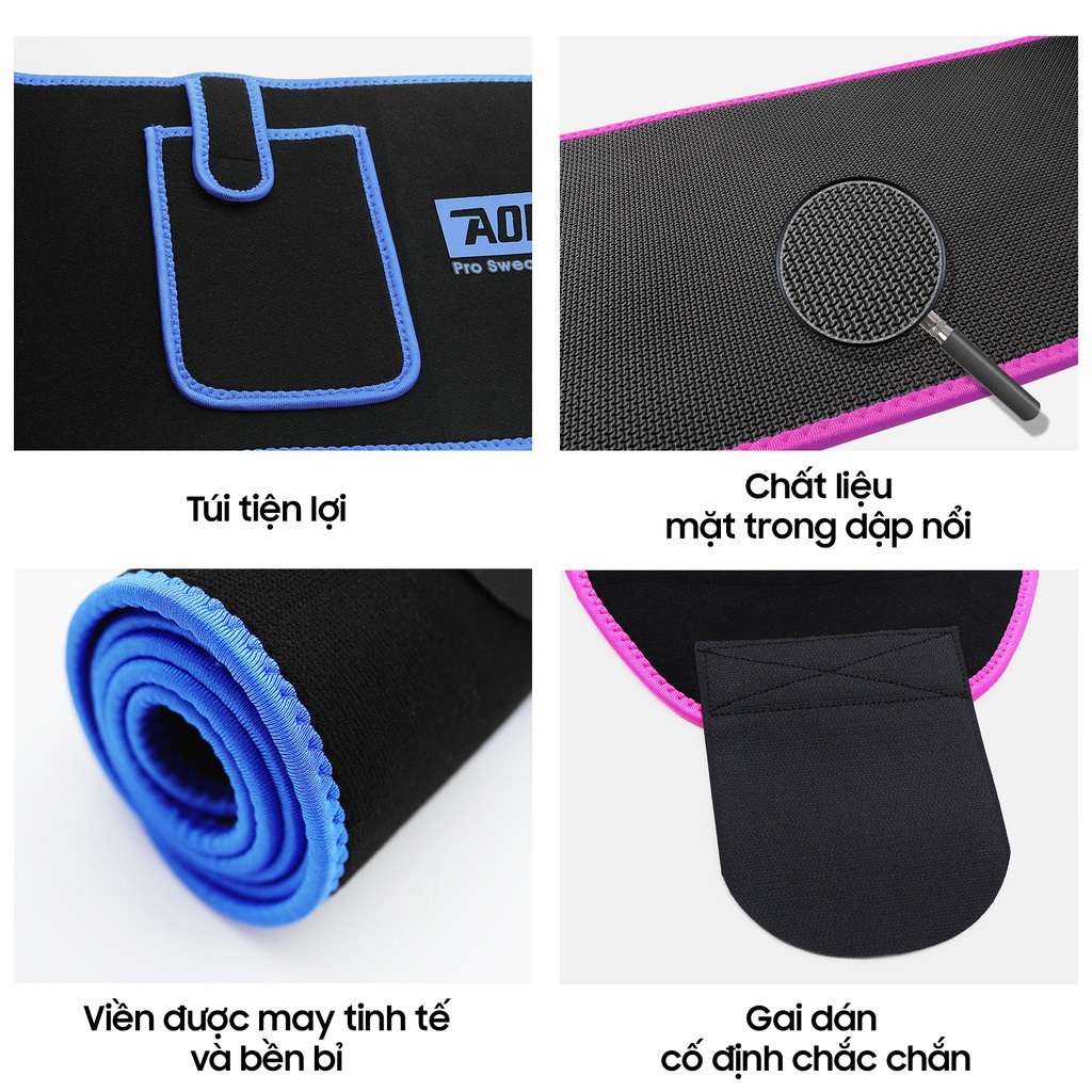 Đai Quấn Eo ,Đai Nịt Bụng Hỗ Trợ Tập Gym, Yoga, Giảm Mỡ Bụng Aolikes 7980