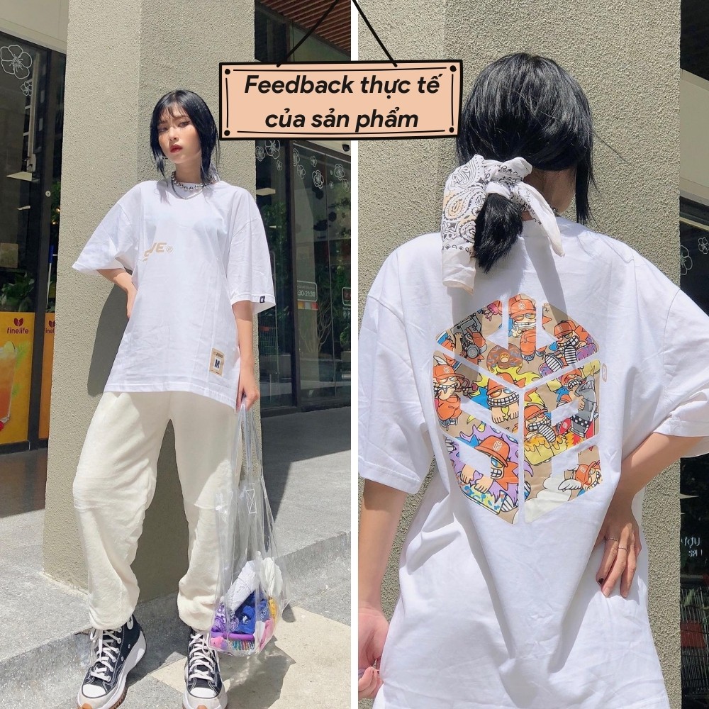 Áo thun tay lỡ SWE Cube Mozzie Tee form rộng Unisex nam nữ phong cách Ulzzang - AT09 | WebRaoVat - webraovat.net.vn