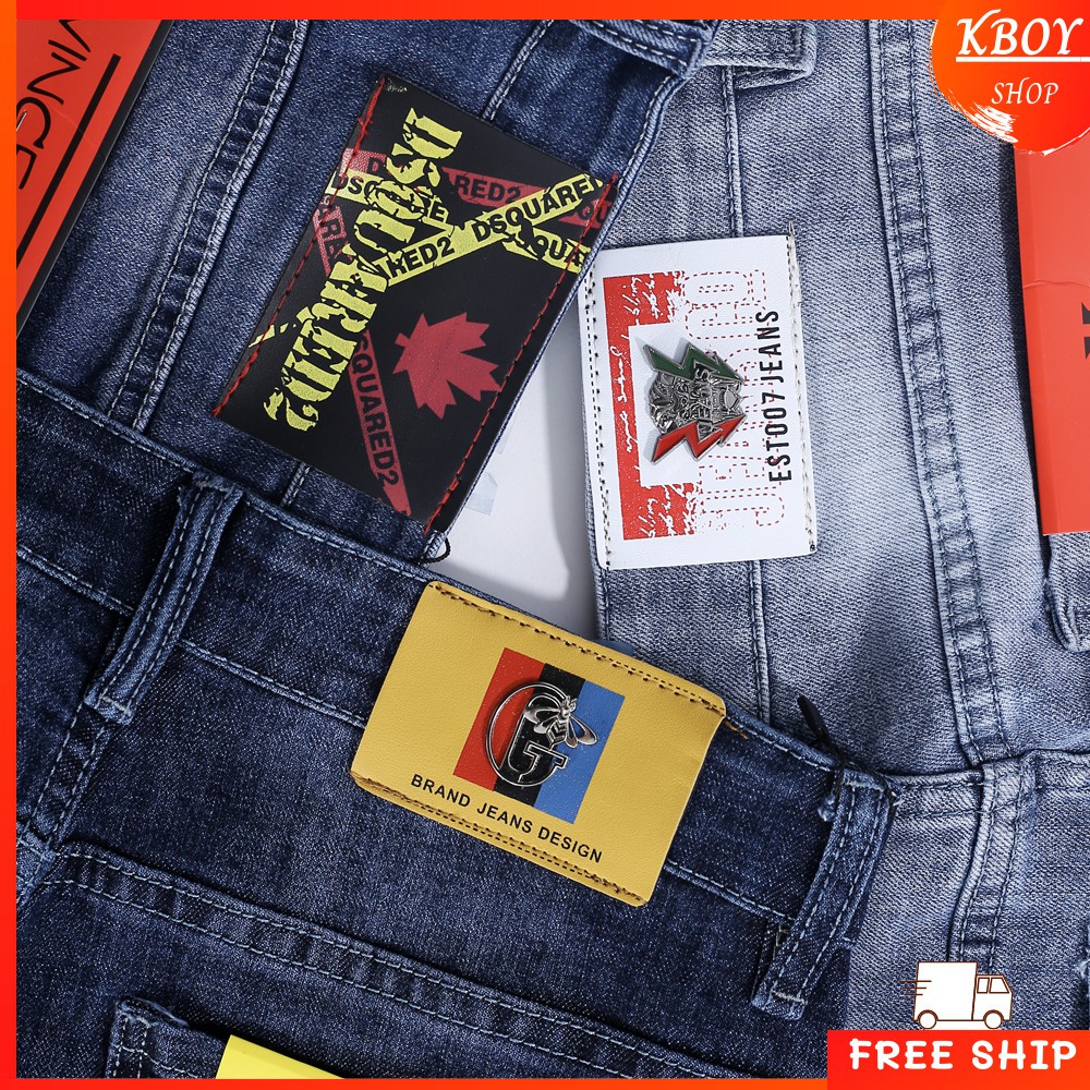Quần jeans nam chất bò Kboy Shop Quần rin nam xanh ống đứng cao cấp, đẹp, vải mềm mịn, xước nhẹ - QJ04/QJ13/QJ31/QJ32