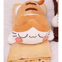 [PVN31660] Bộ Chăn Gối Văn Phòng 3 IN 1 Hình Mèo MENGMENG Nhật bản ( #chăn gối văn phòng )