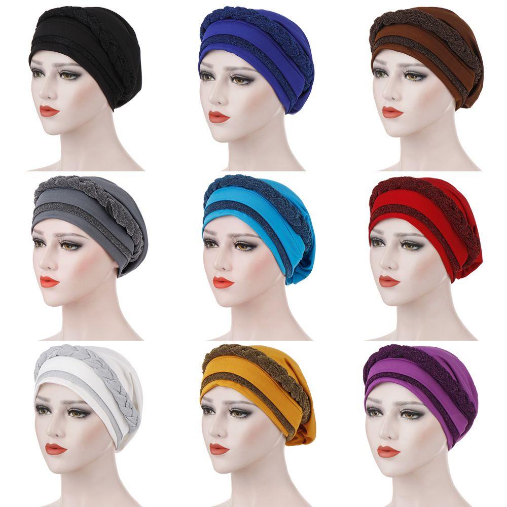 YOLA Mũ Turban Mềm Co Giãn Thời Trang Ấn Độ