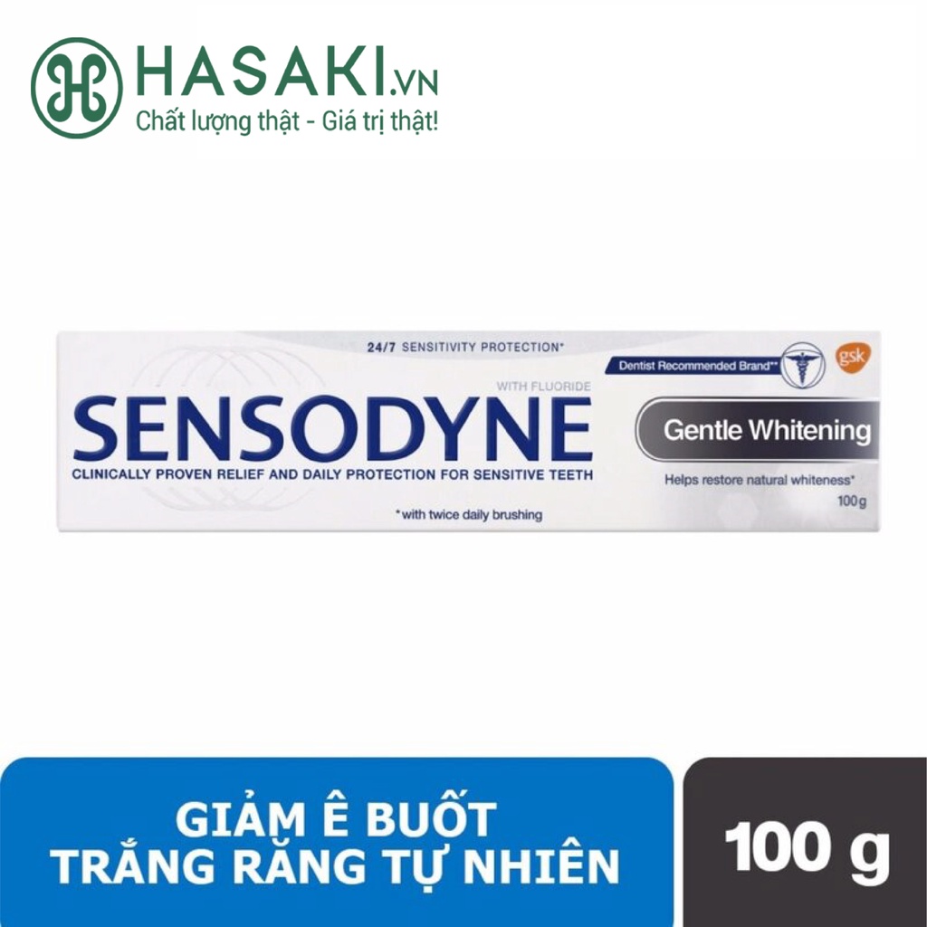 Kem Đánh Răng Sensodyne Gentle Whitening Làm Sáng Răng 100g