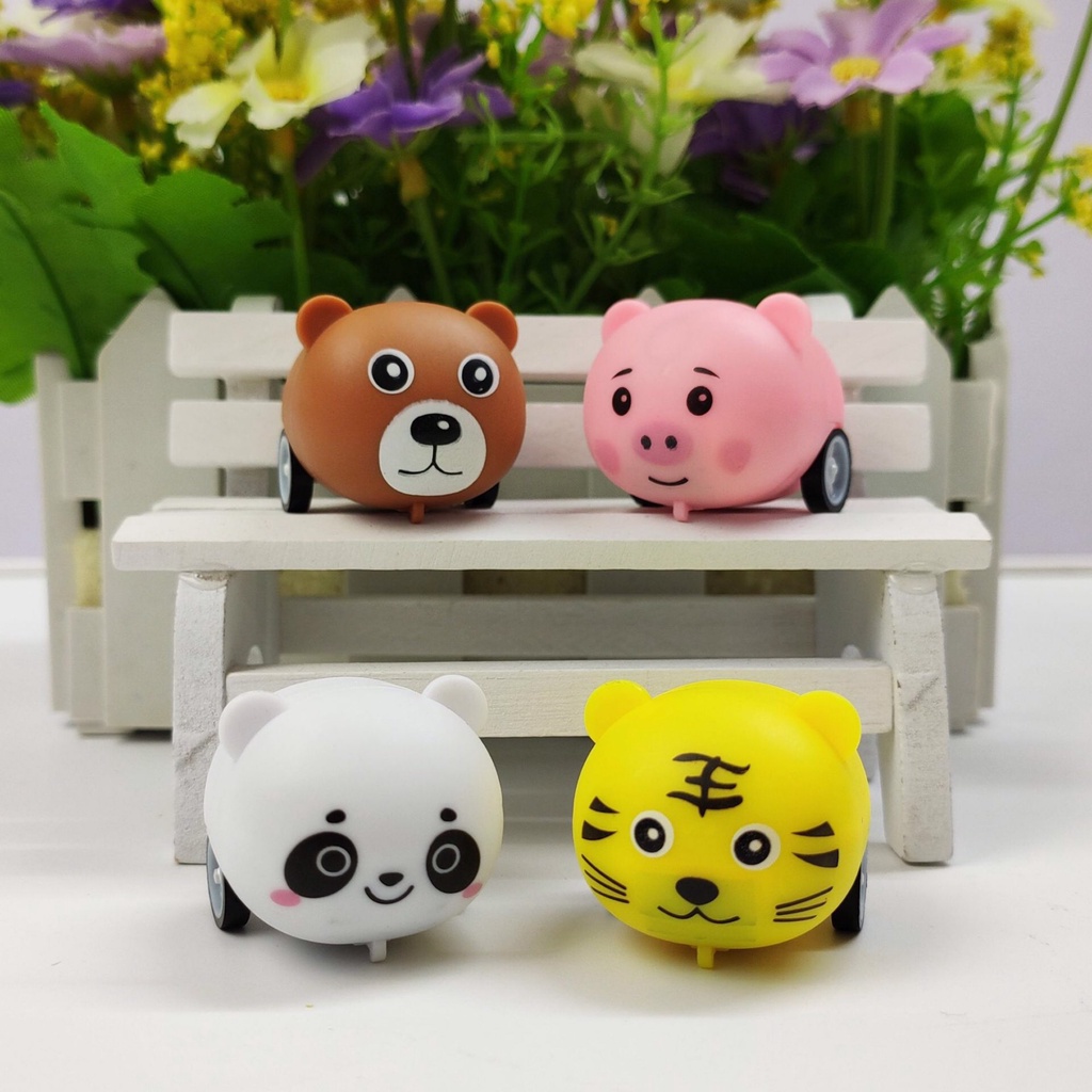 Đồ Chơi Ô Tô Trẻ Em Chạy Cót Hình Thú Dễ Thương Cho Bé - Xe Ô Tô Cho Bé Nhiều Màu Sắc  Sóc_toystore