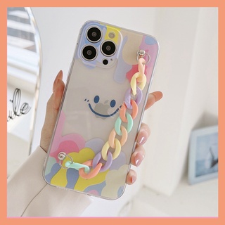 Ốp điện thoại mềm chống rơi hình mặt cười gắn dây đeo cổ tay cho Samsung S30 S21 S20 Fe Plus Ultra Note 9 10
