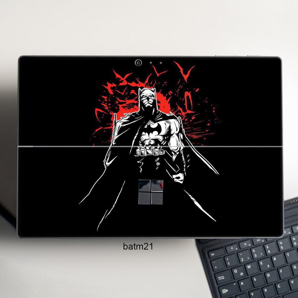 Skin dán hình Batman cho Surface Go, Pro 2, Pro 3, Pro 4, Pro 5, Pro 6, Pro 7, Pro X