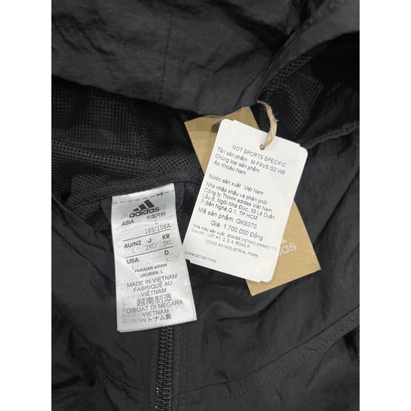Pass áo khoác nam Adidas auth