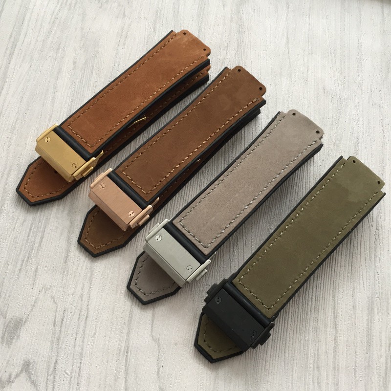 Dây đồng hồ cao cấp Hublot sz25*19x22 mm - dây cao su và da các loại size