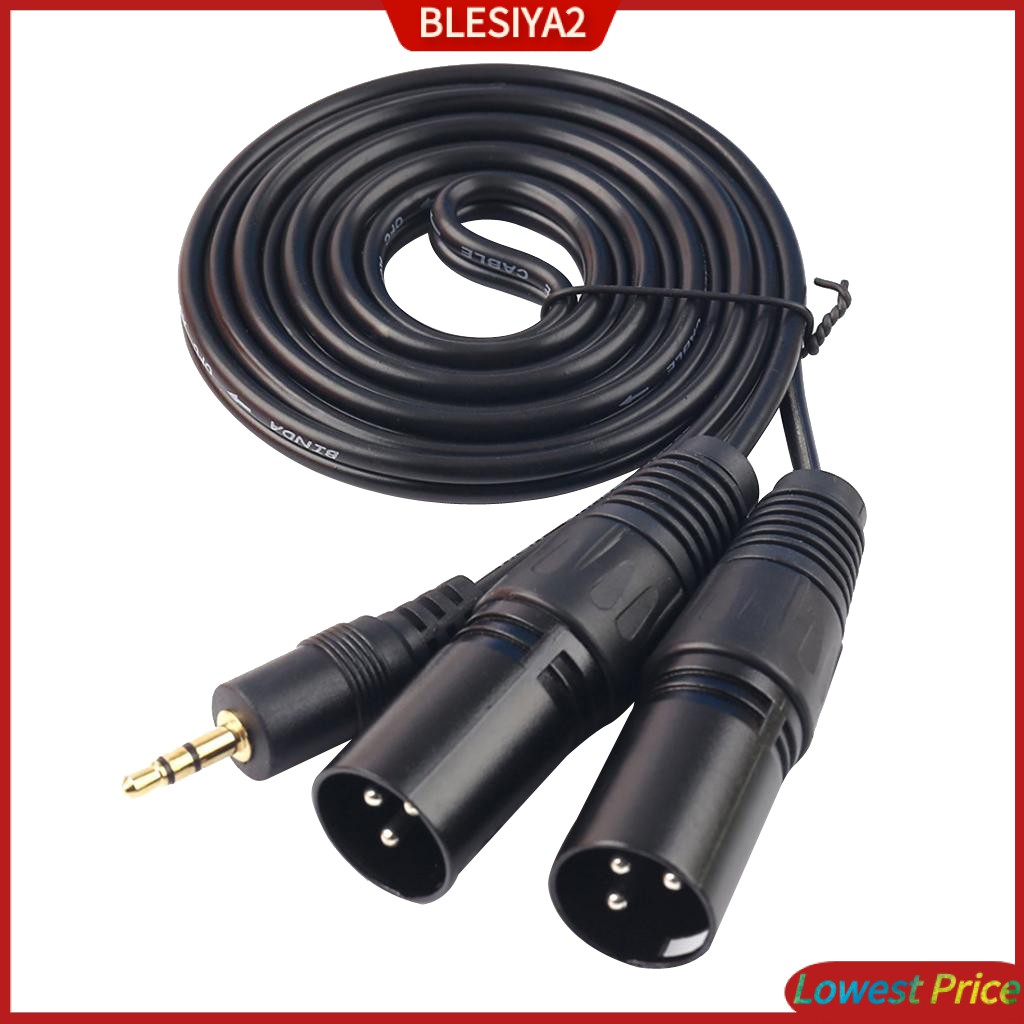 Cáp Chia Âm Thanh 3.5 mm 1 / 8 &quot;Sang XLR Kép Chuyên Dụng