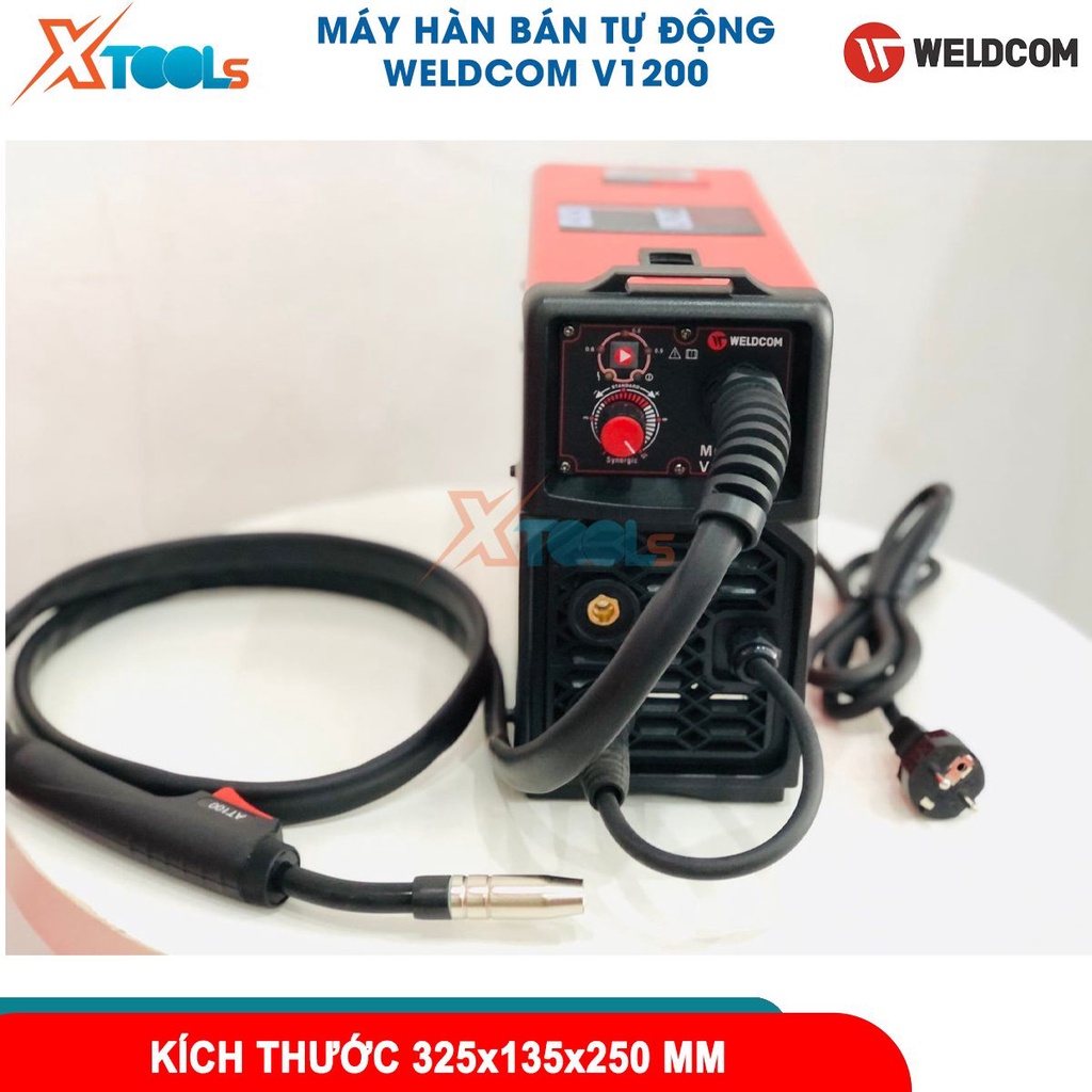 Máy hàn que Weldcom MAXI-120 máy hàn điện tử điện áp ra không tải 63V phạm vi dòng hàn 20A - 120A [CHÍNH HÃNG][XTOOLS]
