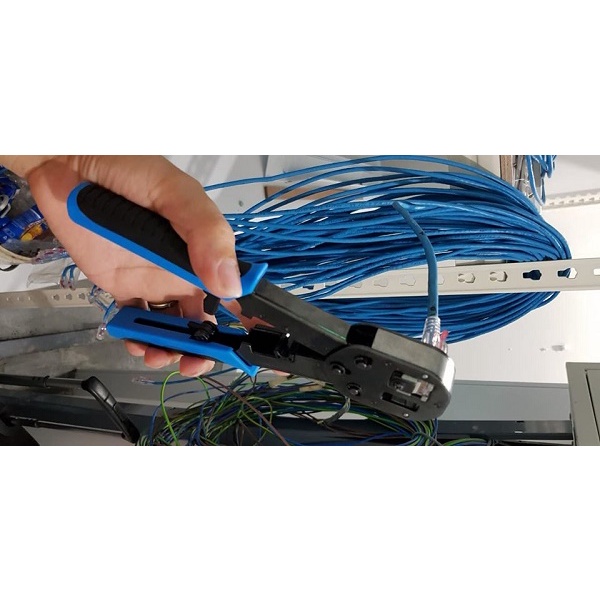 Kìm bấm mạng Xuyên thấu Dintek bấm Cat5, cat6 - Đài Loan