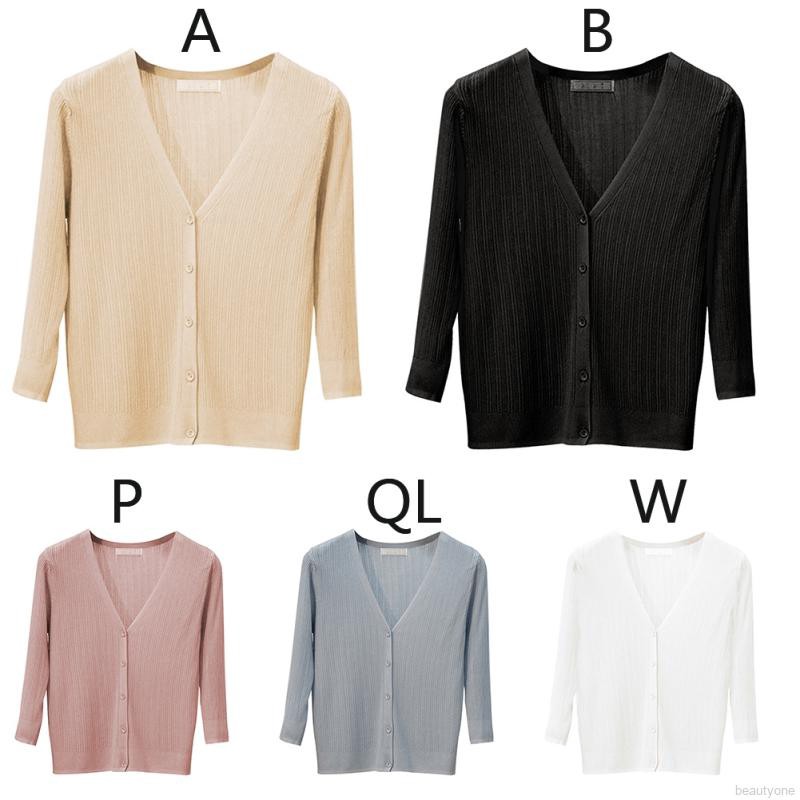 Áo khoác Cardigan dệt kim tay lỡ chống nắng | BigBuy360 - bigbuy360.vn