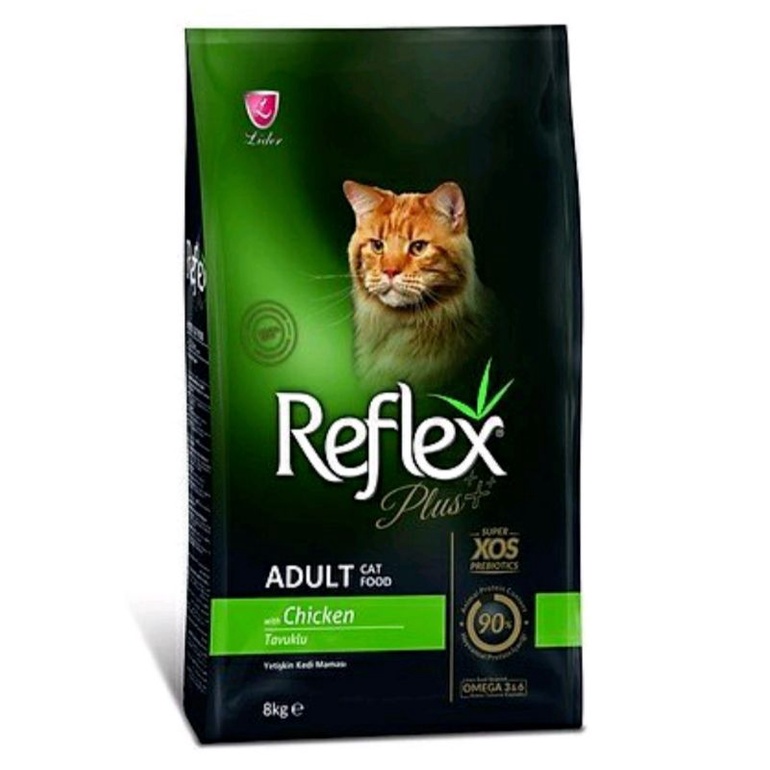 Thức ăn hạt Reflex Plus Adult with Chicken cho mèo trưởng thành bao xá 8kg