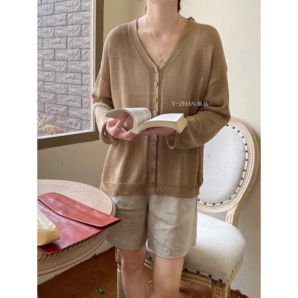 [Ảnh thật/Video] Áo khoác cardigan len móc dài tay - 29feb.closet - A92