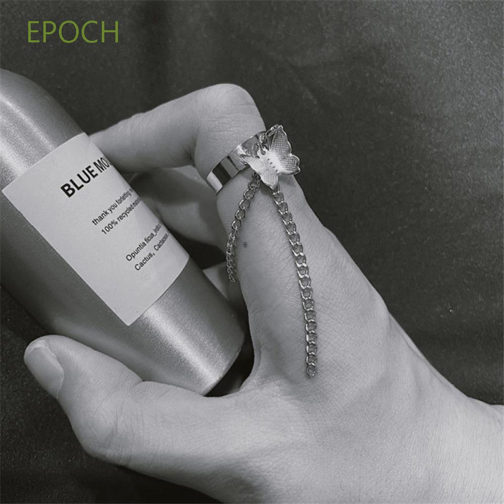 Epoch Nhẫn Đeo Ngón Tay Hình Bướm Nhiều Lớp Sáng Tạo Cá Tính Dành Cho Nam Và Nữ