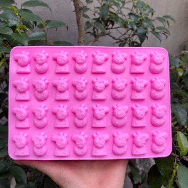 Khuôn silicon con heo Peppa