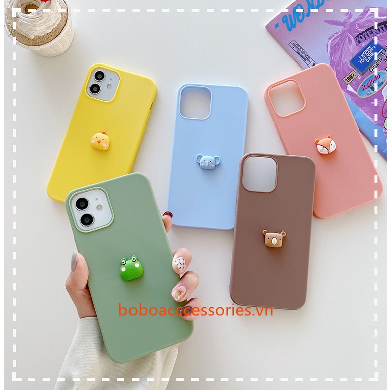 Ốp điện thoại TPU mềm hình thú vật 3D đáng yêu cho Samsung M31 A01 A11 M11 A21S A31 A12 A02 M02 A02S A32 A03S