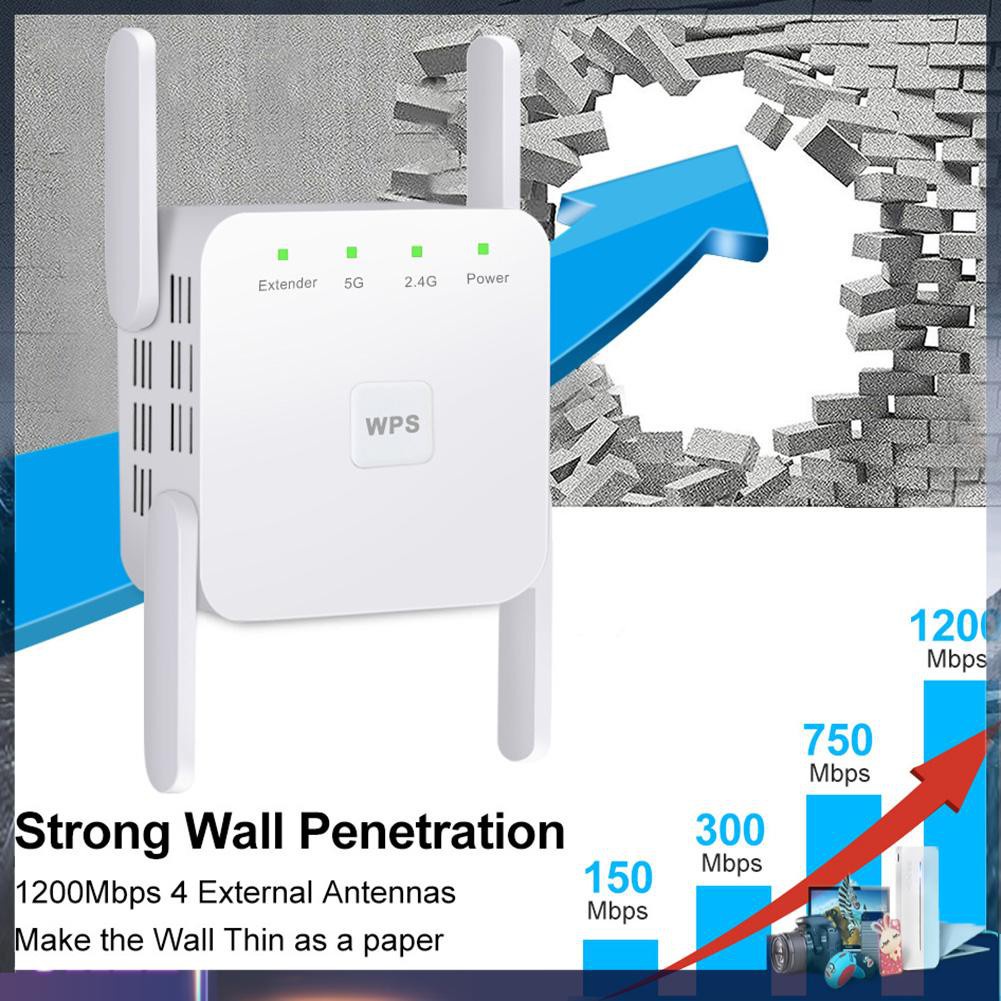 Bộ Khuếch Đại Tín Hiệu Wifi 4-antenna 2.4ghz 5.8ghz 1200mbps | BigBuy360 - bigbuy360.vn