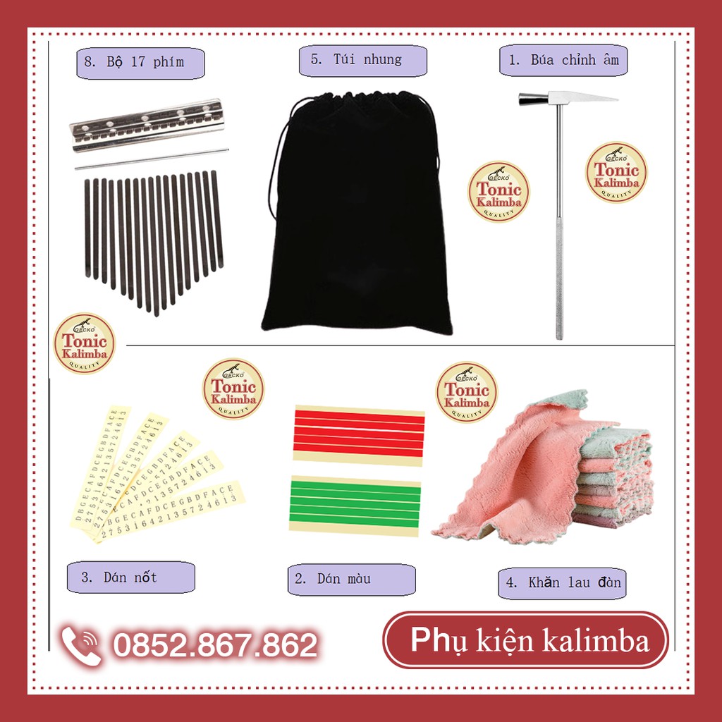 Phụ kiện đàn kalimba tổng hợp