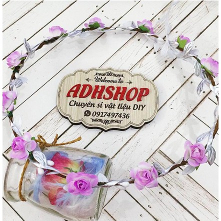 Túi 144 hoa giấy làm vòng hoa, bờm hoa loại nhỏ adhshop