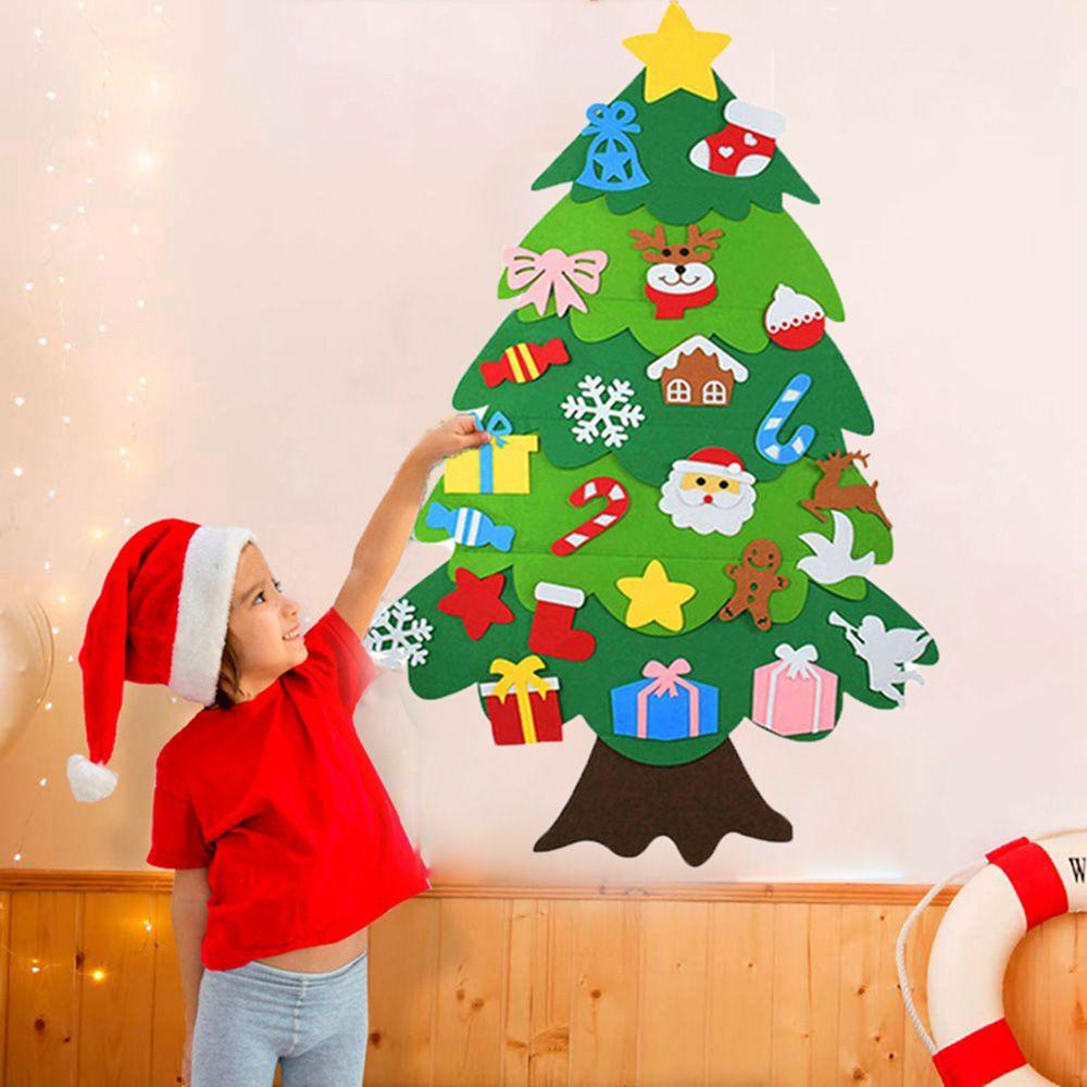 Cây Thông Giáng Sinh Bằng Nỉ Chất Lượng Cao Sáng Tạo DIY