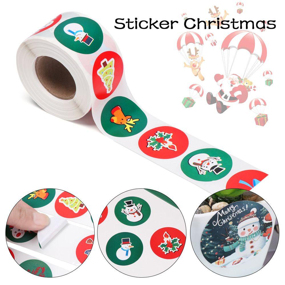 Cuộn 500 Miếng Dán Trang Trí Giáng Sinh / Tiệc Cưới DIY