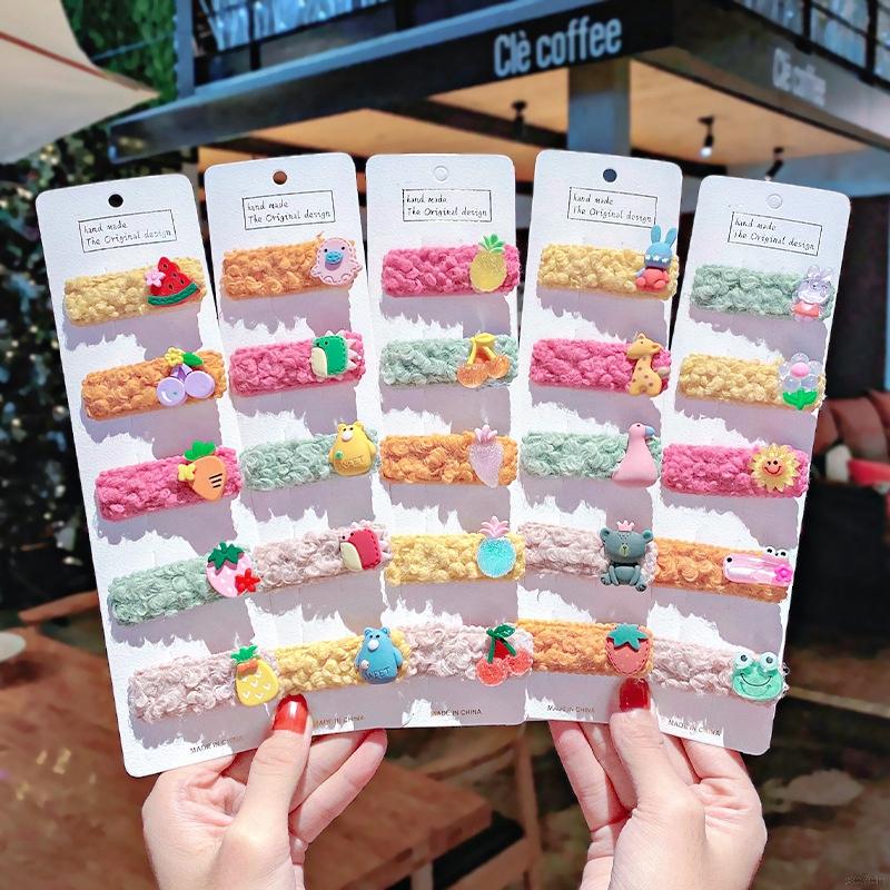 Set 5 Kẹp Tóc Công Chúa Dễ Thương Cho Bé Gái Từ 1-4 Tuổi