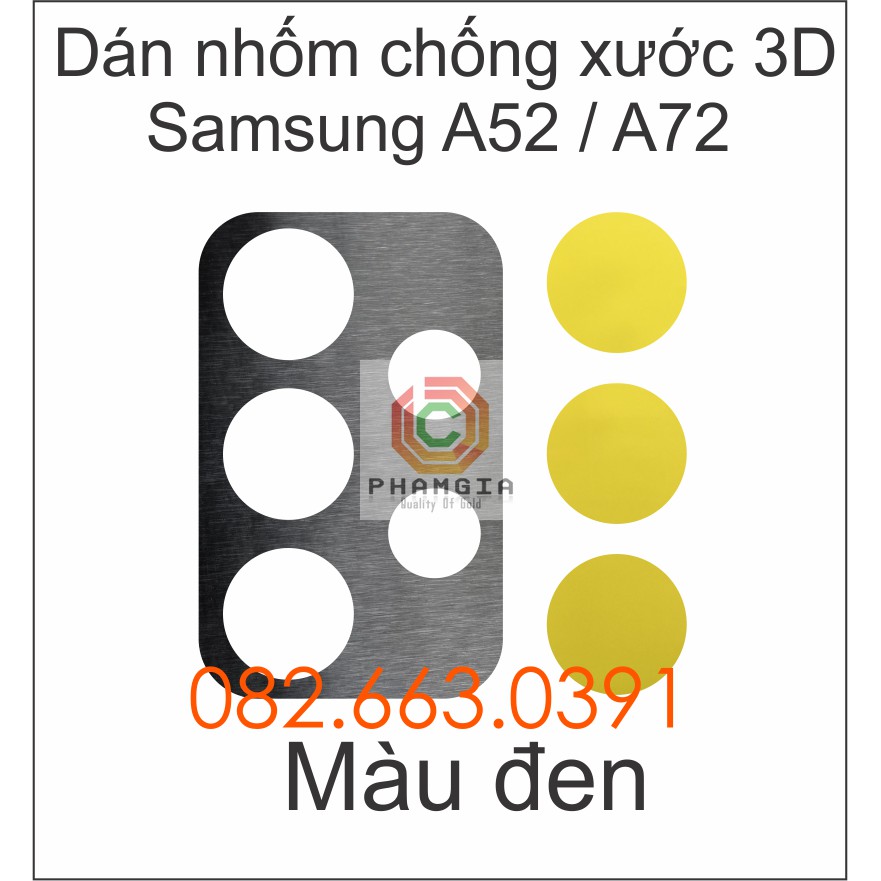 Dán nhôm chống xước camera Samsung A52 / A72