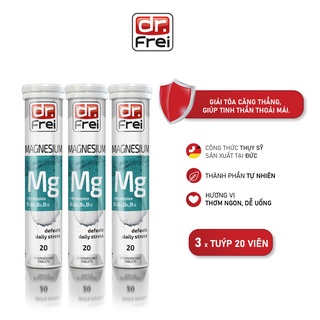 Combo 3 Tuýp Viên Sủi Hỗ Trợ Stress Dr. Frei Magnesium + B complex (Tuýp 20 Viên)