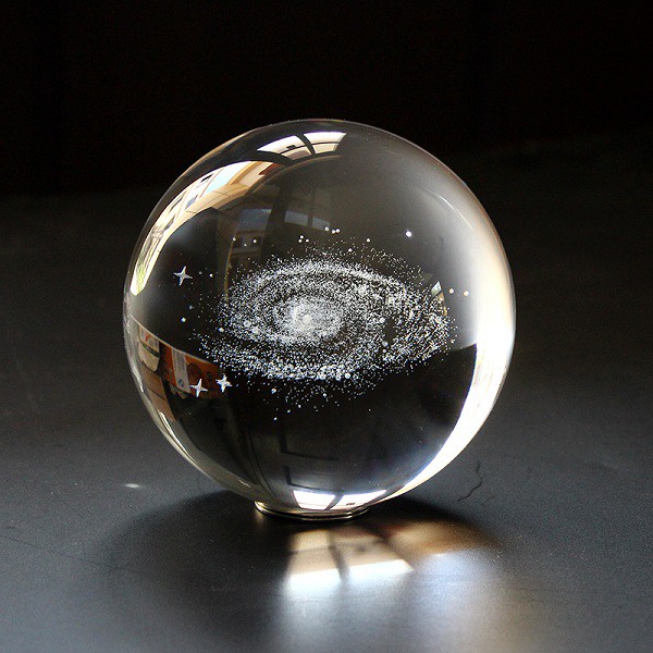 Quà lưu niệm quả cầu pha lê thiên hà - Quà tặng sinh nhật -