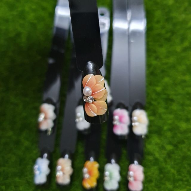 HOA BỘT GẮN MÓNG - HOA NỔI