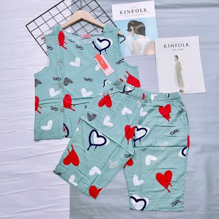 Bộ đồ mặc nhà Boody Chất lanh mát lạnh mềm mại - Họa tiết hoa văn độc đáo mới lạ quyến rũ BB05