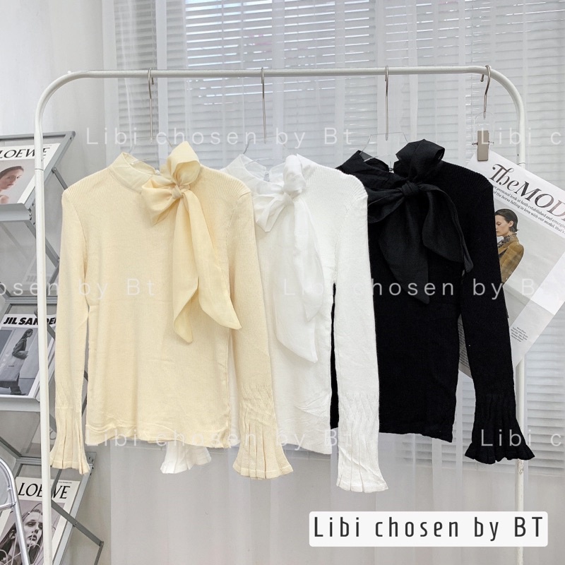 ÁO LEN CỔ NƠ TAY BÈO