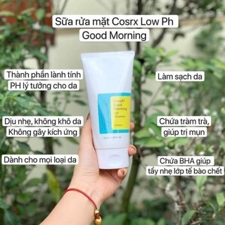 Sữa rửa mặt Cosrx Low Ph Good Morning Gel Cleanser