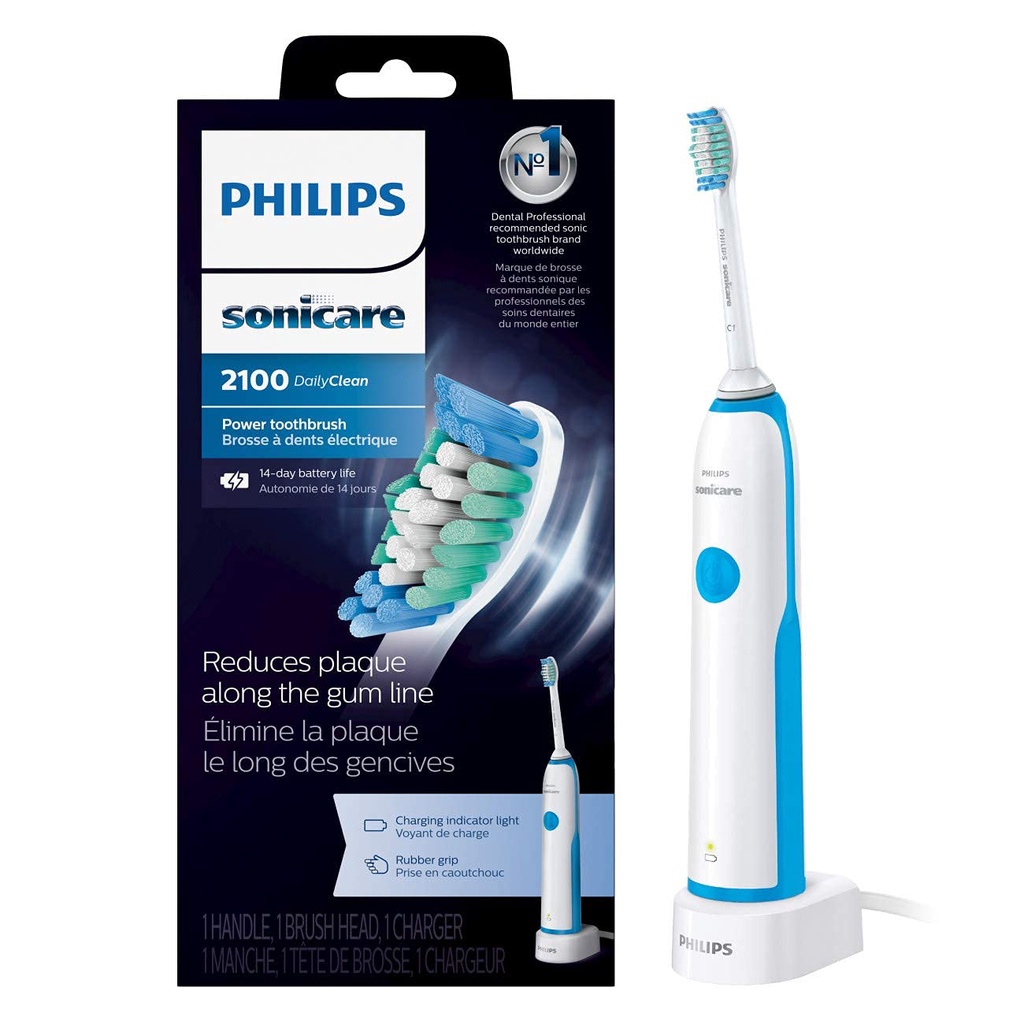[Hàng Mỹ] Philips 2100, 1100.Bàn chải đánh răng điện từ USA, Philips Sonicare DailyClean